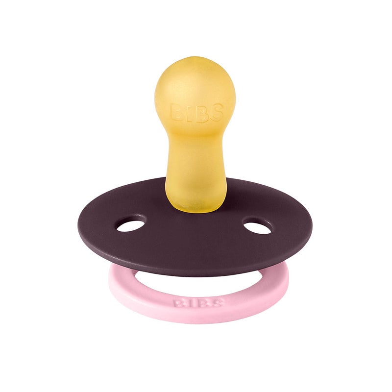 BIBS Colour Natural Rubber Pacifier Pack of 2 – Fusion Latex Size 2 DuskyLilac/Plum Mix - Image 2